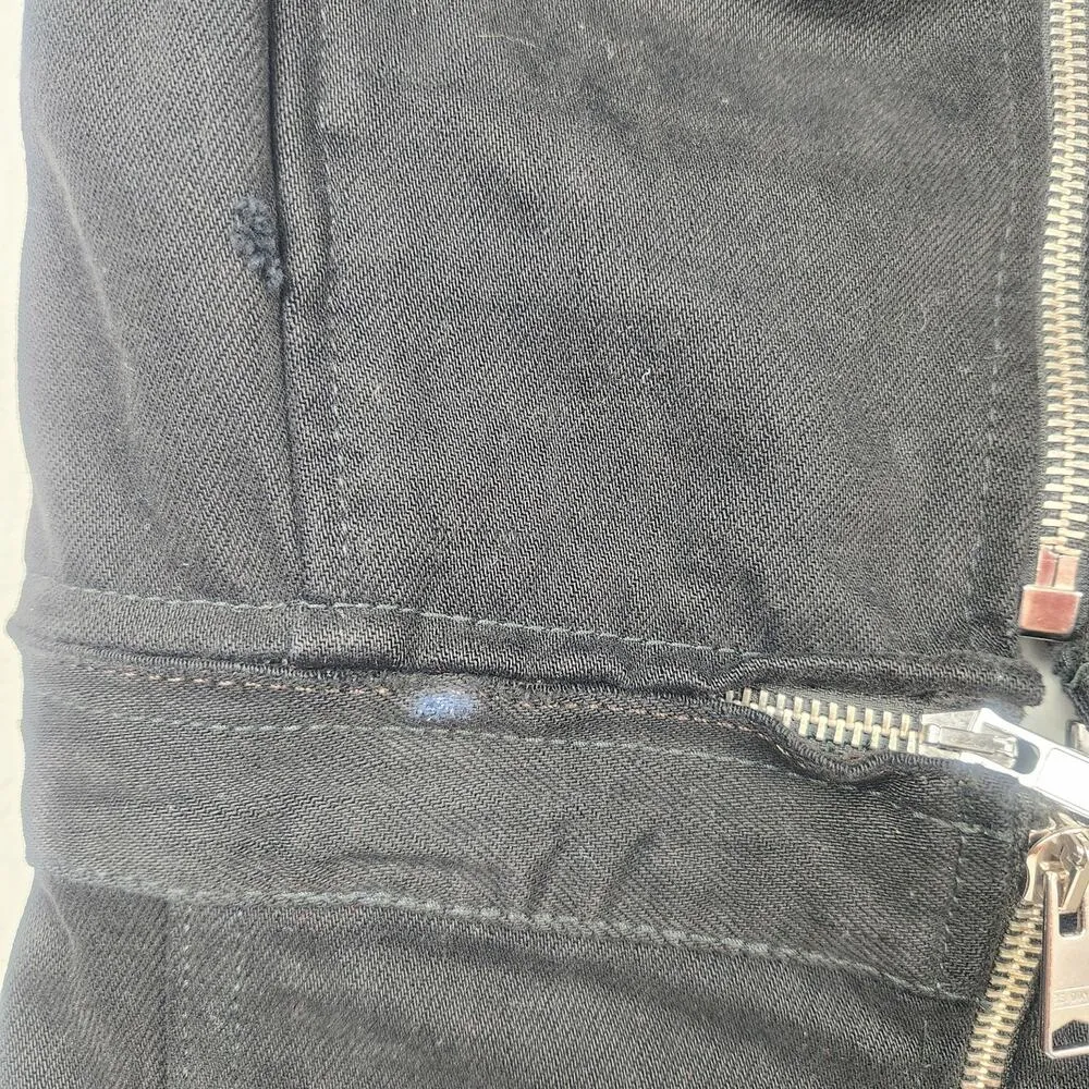 RE/DONE Levi’s Overall Denim Mini Dress Black Reworked Vintage Size XS NWT - Image 13