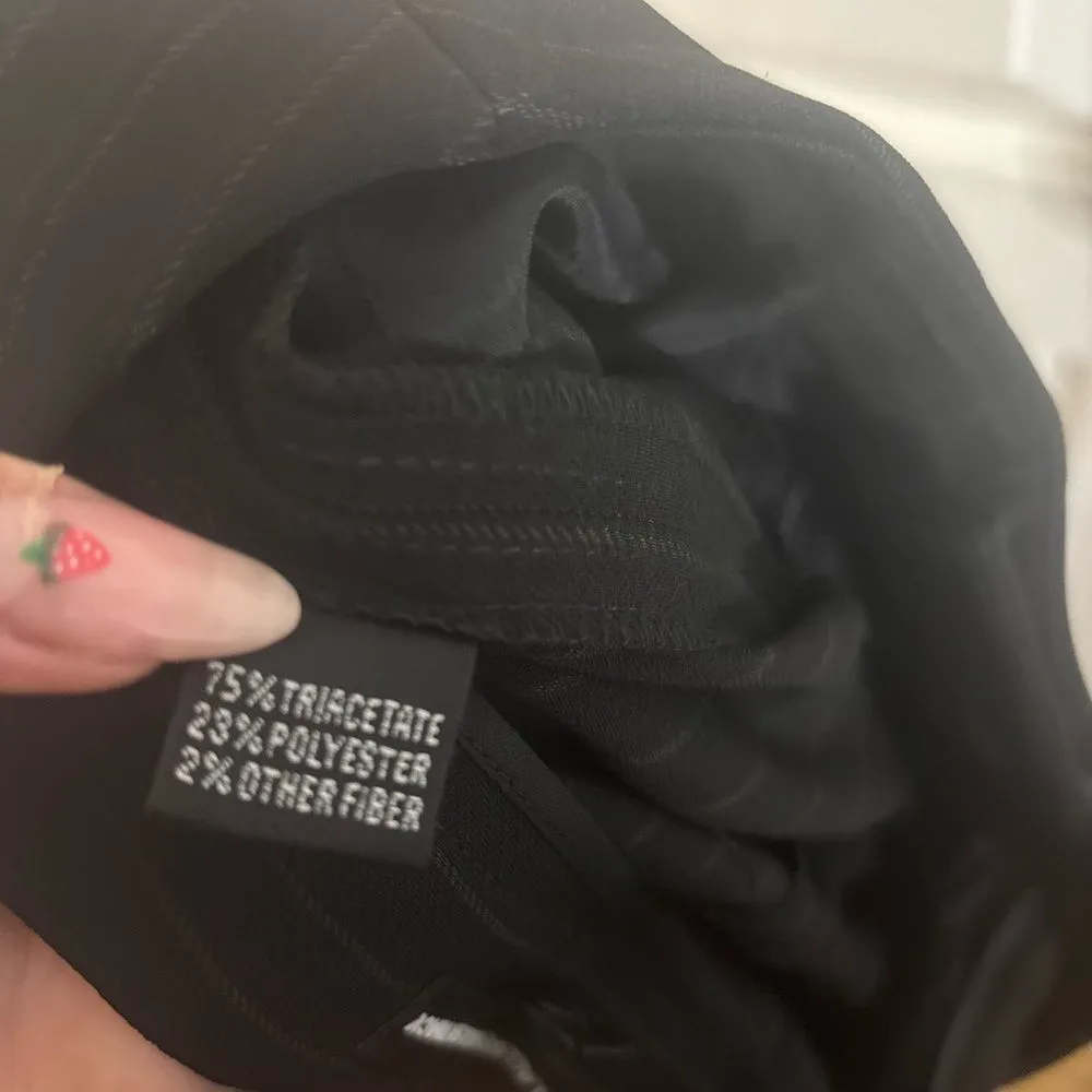 Ellen Tracy vintage Black Pinstripe Dress Pants trousers size 6 EUC - Image 4