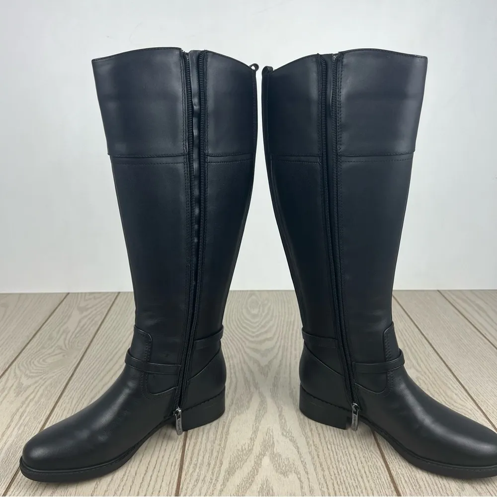 Easy Spirit Women's Leigh Leather Knee High Buckle Detail Boots 6.5M Black $189 - Image 5