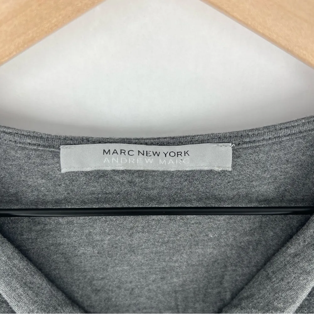 Marc New York Womens Size S Gray Stretch Gathered Sides Sleeveless Cowl Neck Top - Image 2