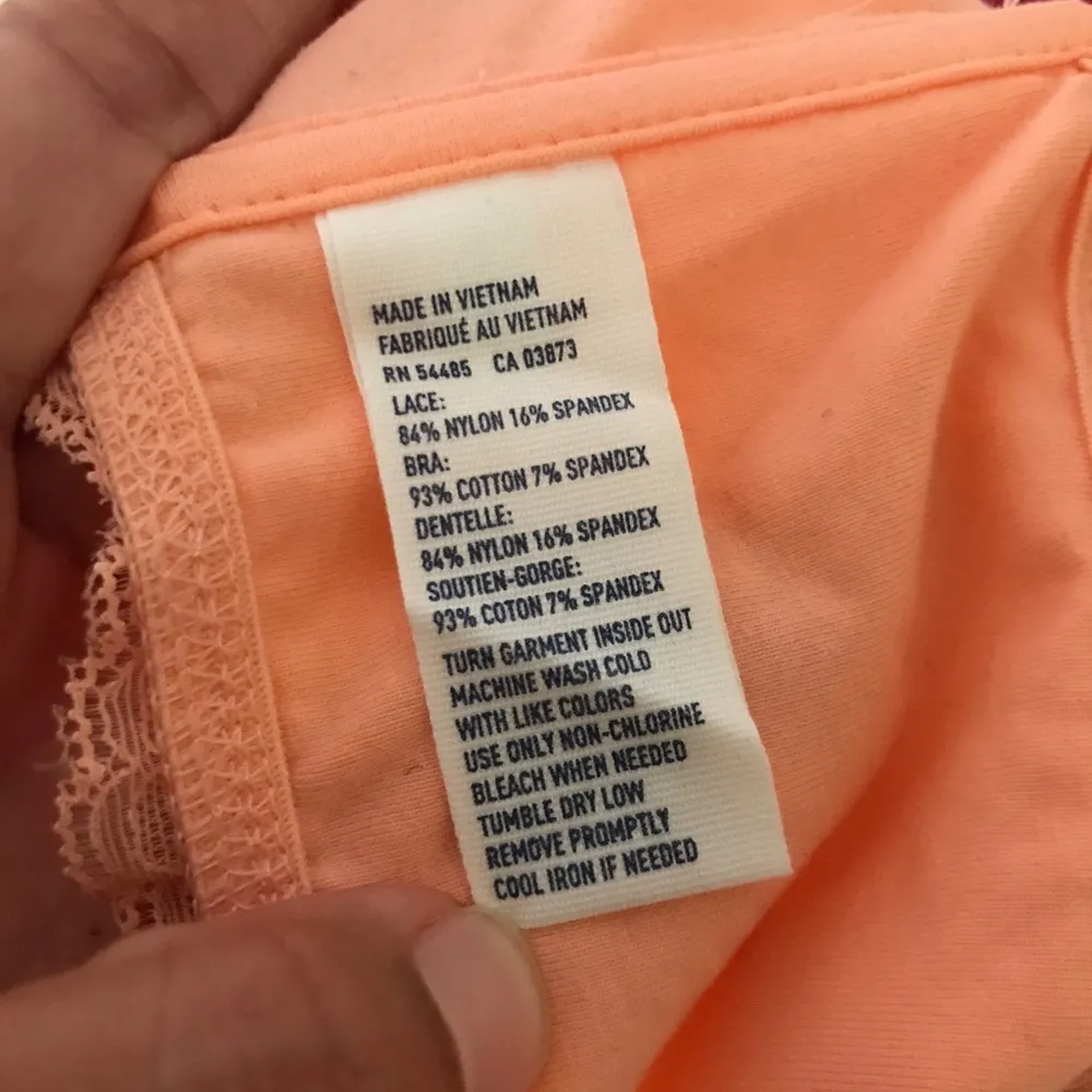 AE lace bralette NEW peach - Image 4