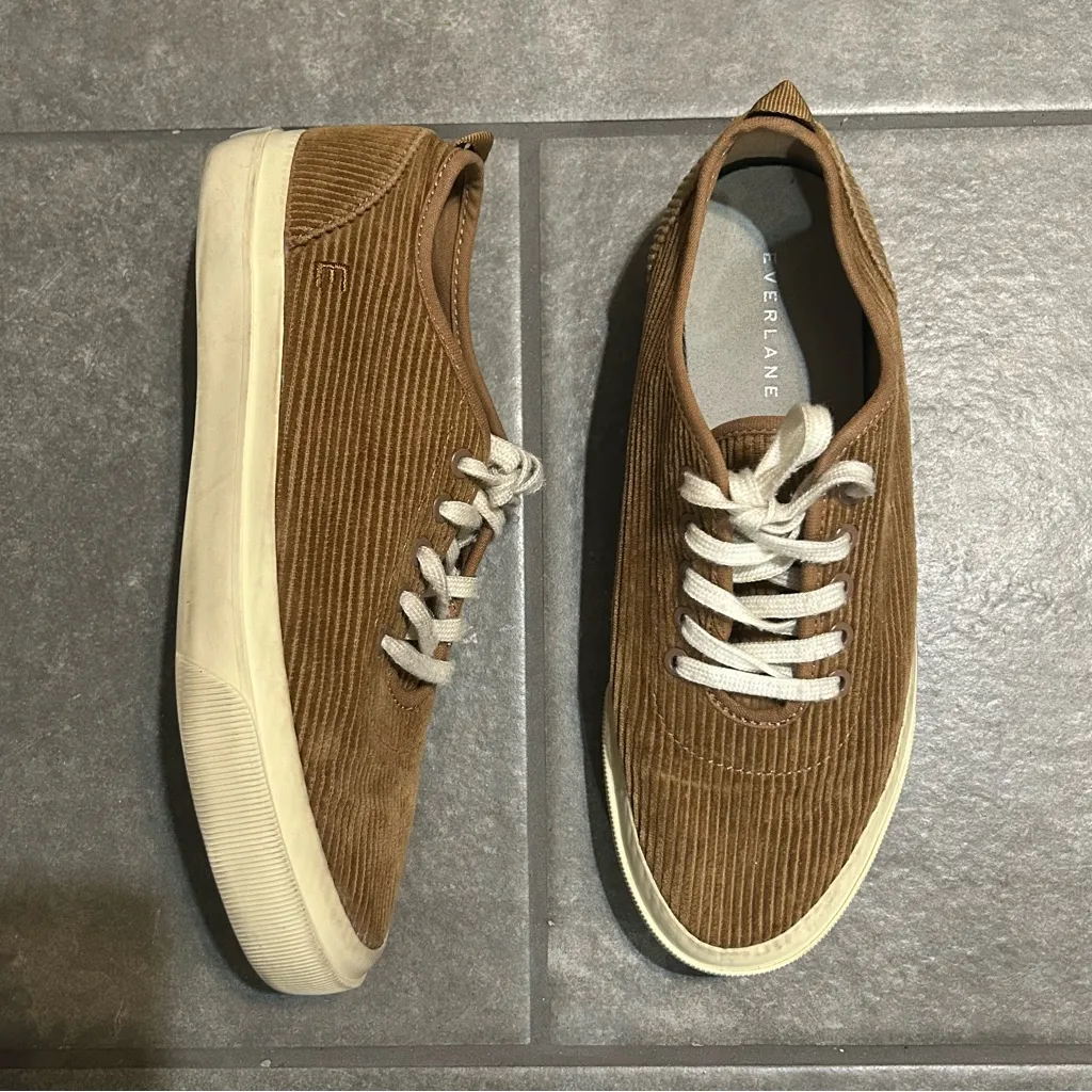 Everlane The Forever Corduroy Lace Up Sneakers Women’s Shoe Size 8 - Image 2
