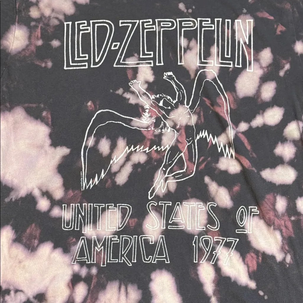 🖤 UO•Woman’s Led Zeppelin Acid Wash Band TeeShirt•Size:Large🖤 - Image 2