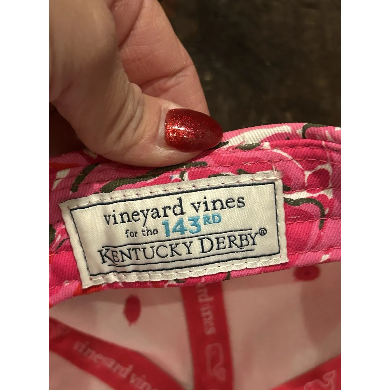 Vineyard‎ Vines Kentucky Derby Rose Hat EUC - Image 8