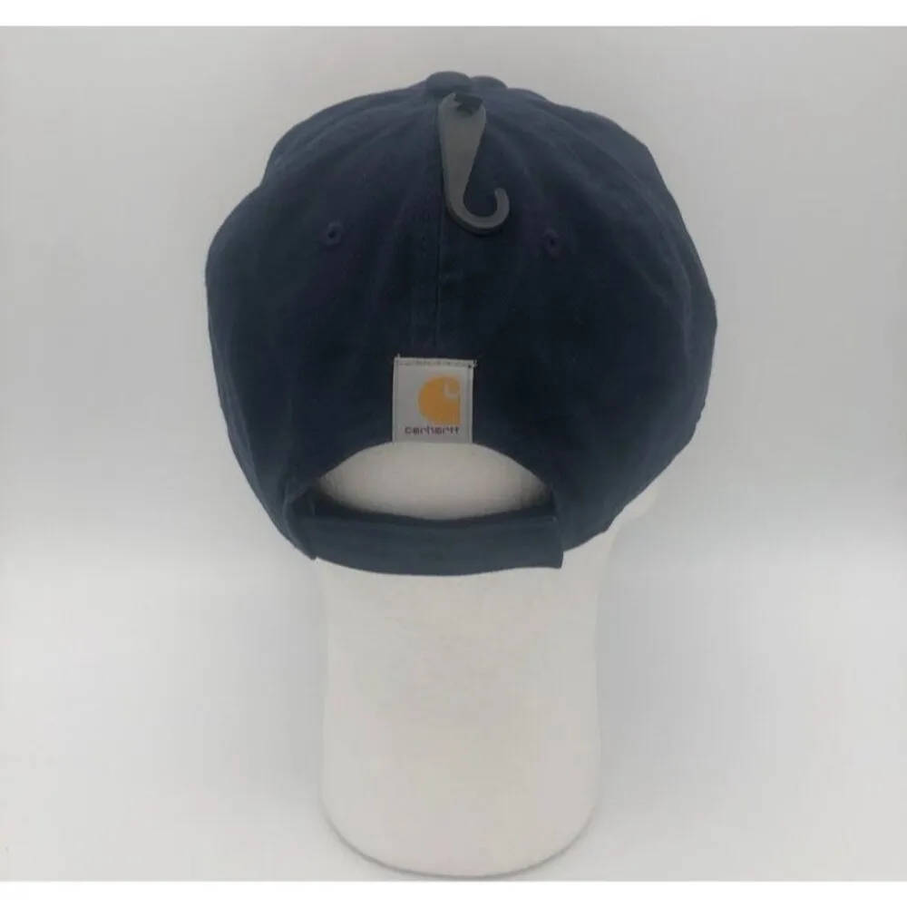 Carhartt Force Canvas C Patch Cap Embroidered Navy Blue Logo Cap Womens One Size - Image 4