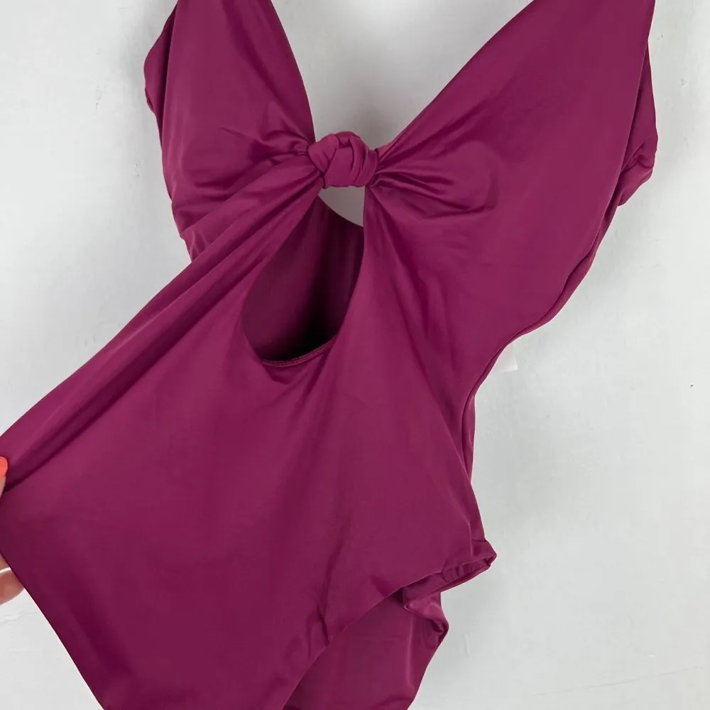 NWT Andie Swim The Santorini One Piece Swimsuit Flat Plum Size XS NEW - Image 5