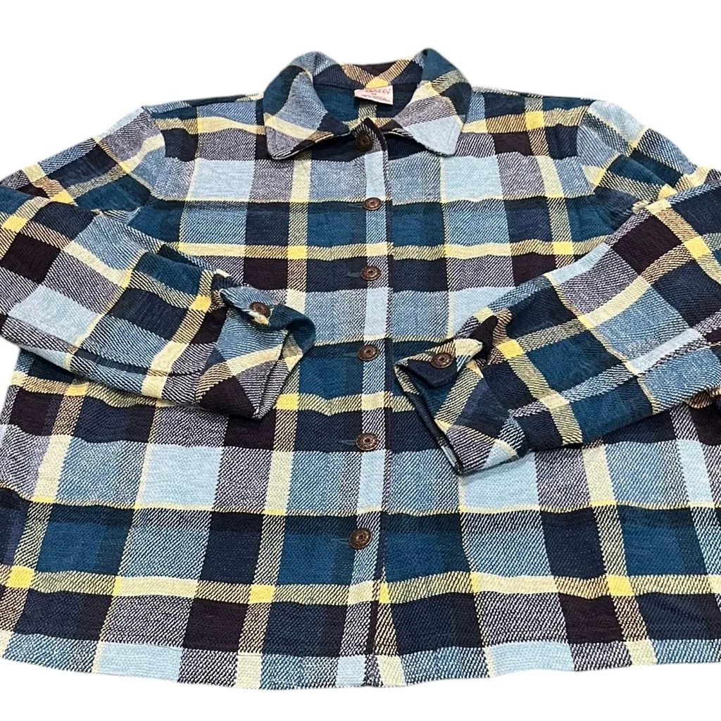 Allison Dailey Vintage Plaid Button - Image 2