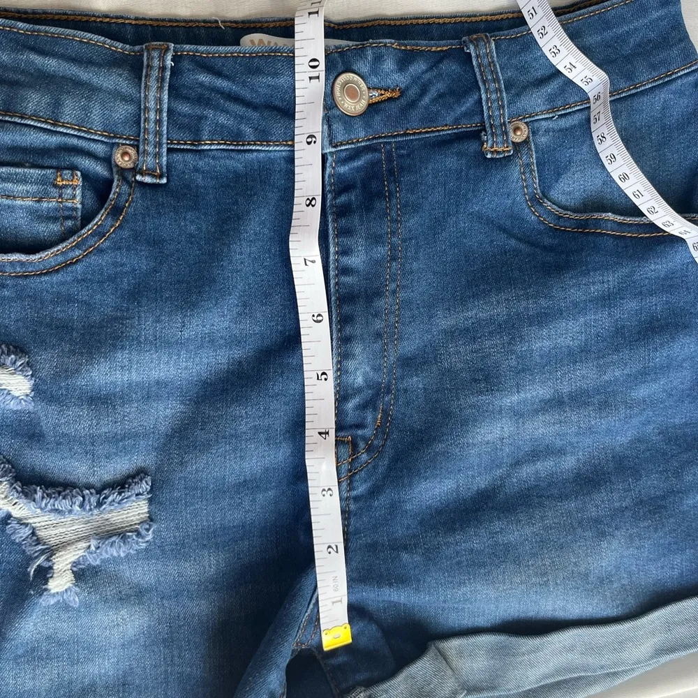 Wax Jean Blue High-Waisted Jean Shorts - Image 4