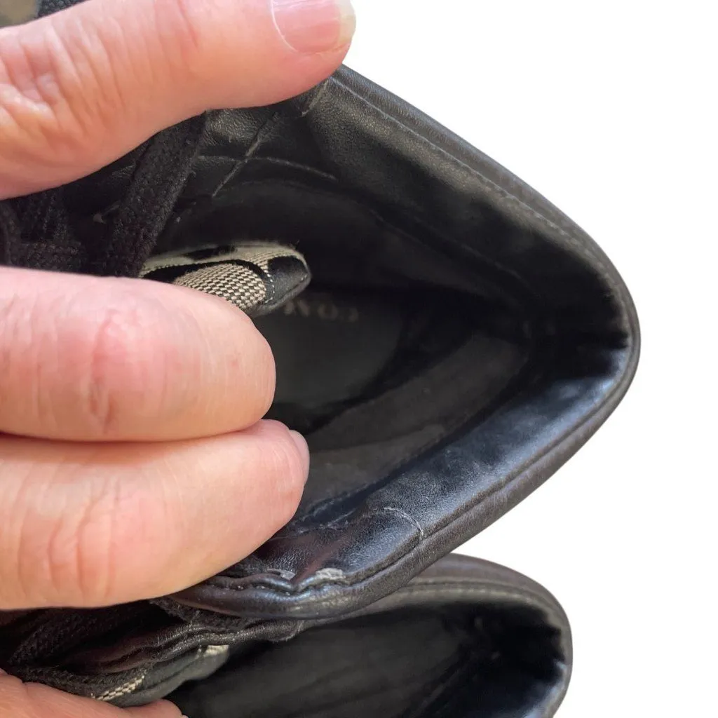 Coach Freesia Woman's Black Grey Signature HighTop Sneakers Size 8.5B SKU 9431 - Image 9