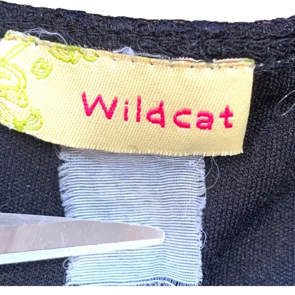 Vintage Y2K Black Lace Babydoll Top Spaghetti Straps Empire Waist Bow Back Small - Image 8