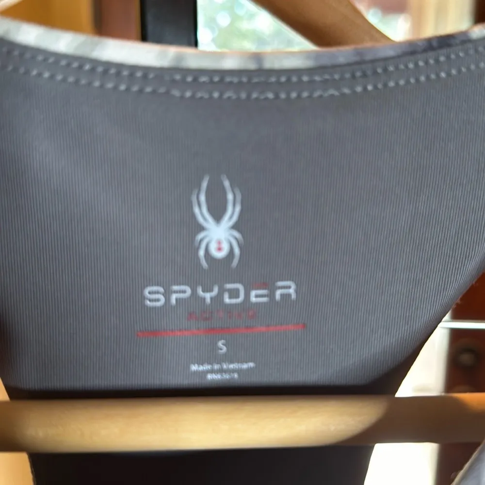 Spyder Racerback Sports Bra - Medium Impact - Translucent Lt. Gray Size Small - Image 4