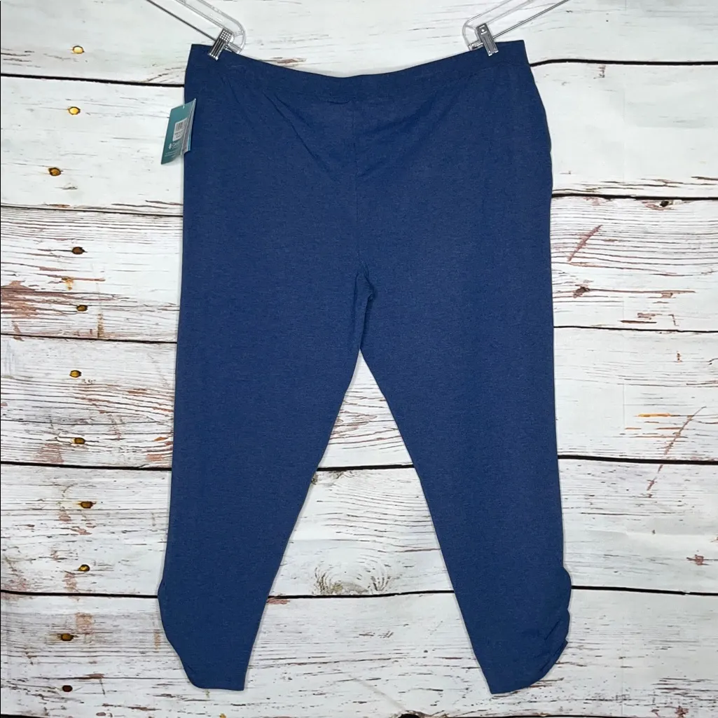 Coolibar NWT Womens Size 2X Blue UPF 50+ Pull On Café Ruche Pants - Image 2