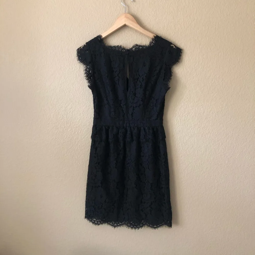 Joie Lebanon v neck Lace Dress black Xs - Image 32