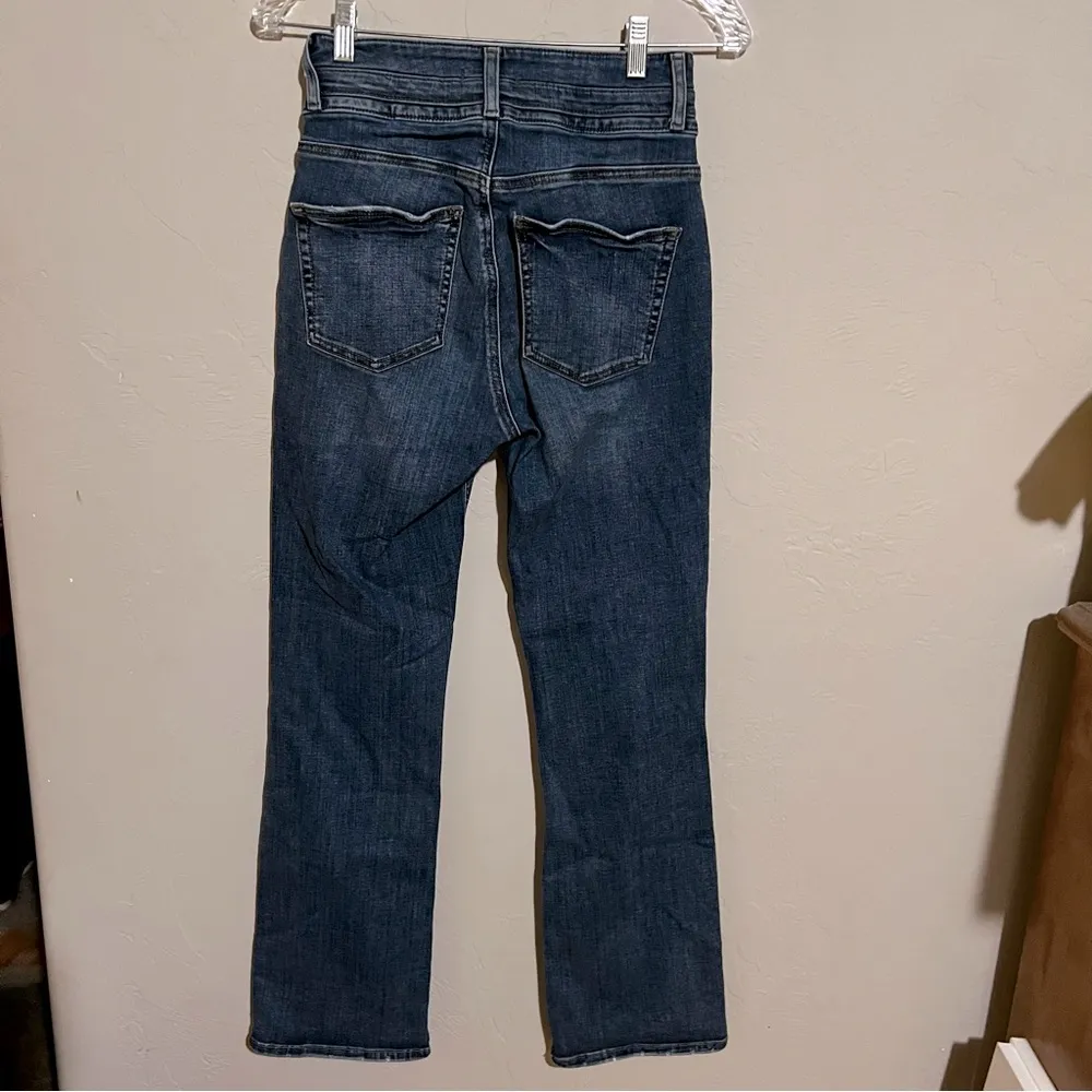 Silver Jeans Co Avery Slim Bootcut High Rise Dark Wash Two Button Denim Jeans - Image 8