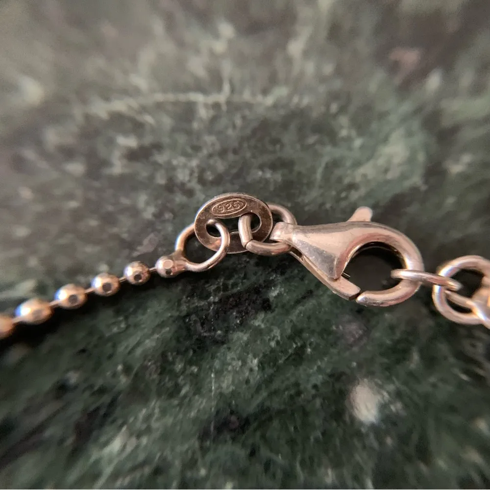 aurora borealis Cross Pendant Necklace Sterling Silver 925 16 - Image 5