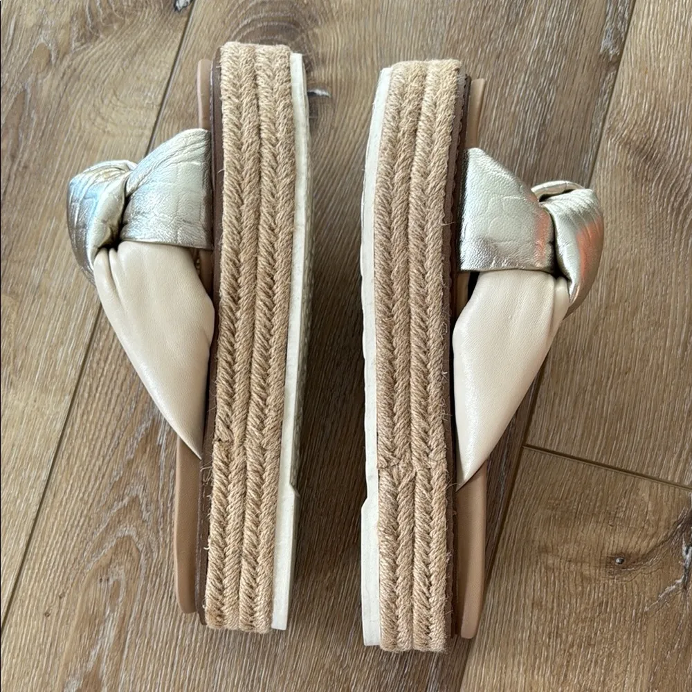 Sam Edelman Kory Platform Metallic Knot Women's Sandals Size 7 - Image 3