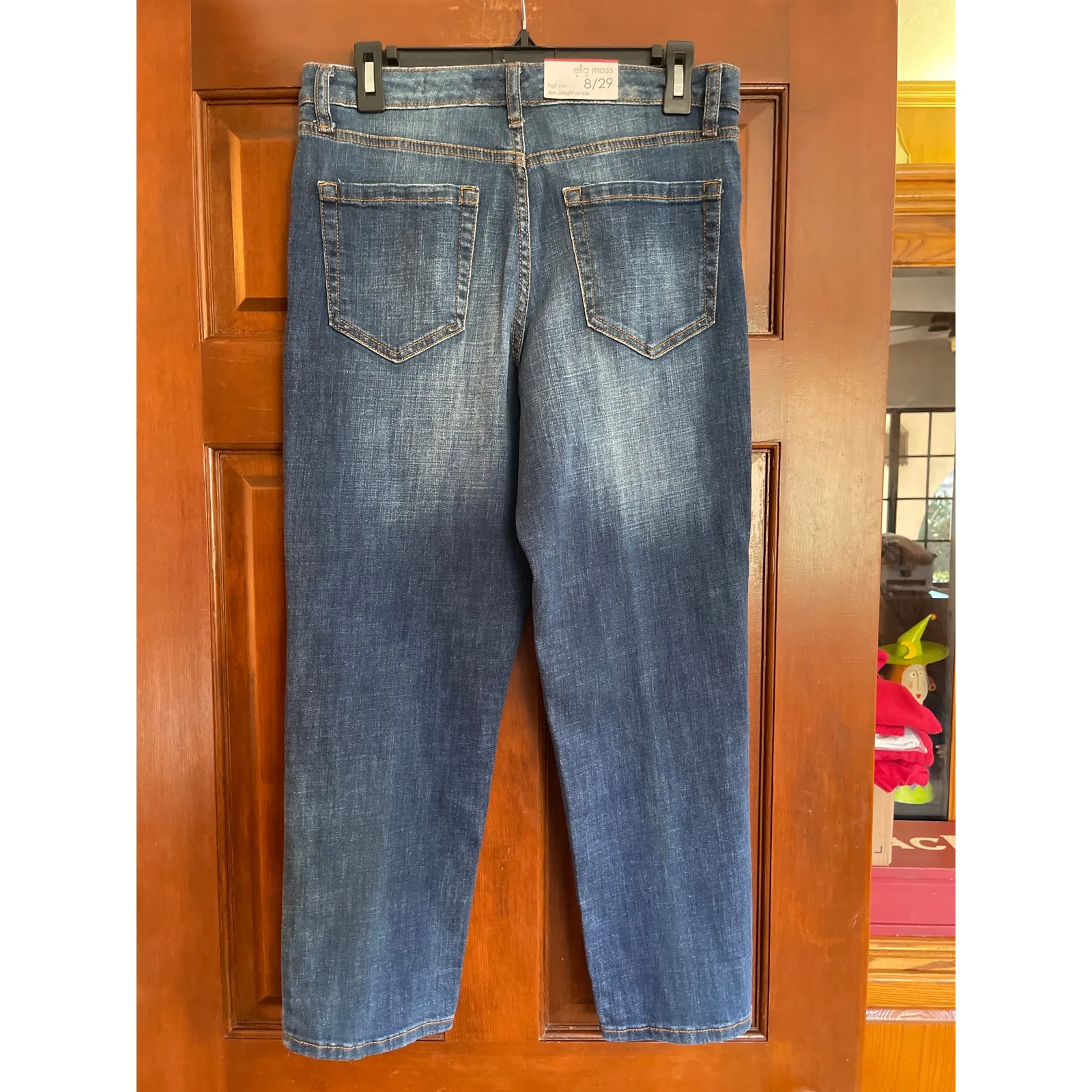 Ella Moss High Rise slim straight ankle jeans size 8 - Image 4