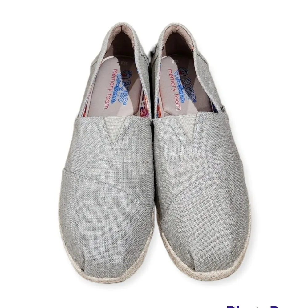 Skechers Bobs High Jinx Women's Espadrille Wedge Slip-on Shoes 8 - Image 4