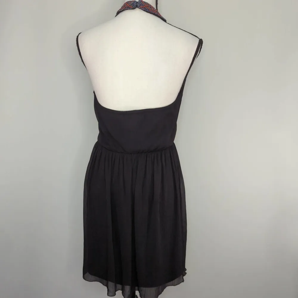 ZARA Trafaluc Collection‎  Black Halter Mini Dress - Image 5
