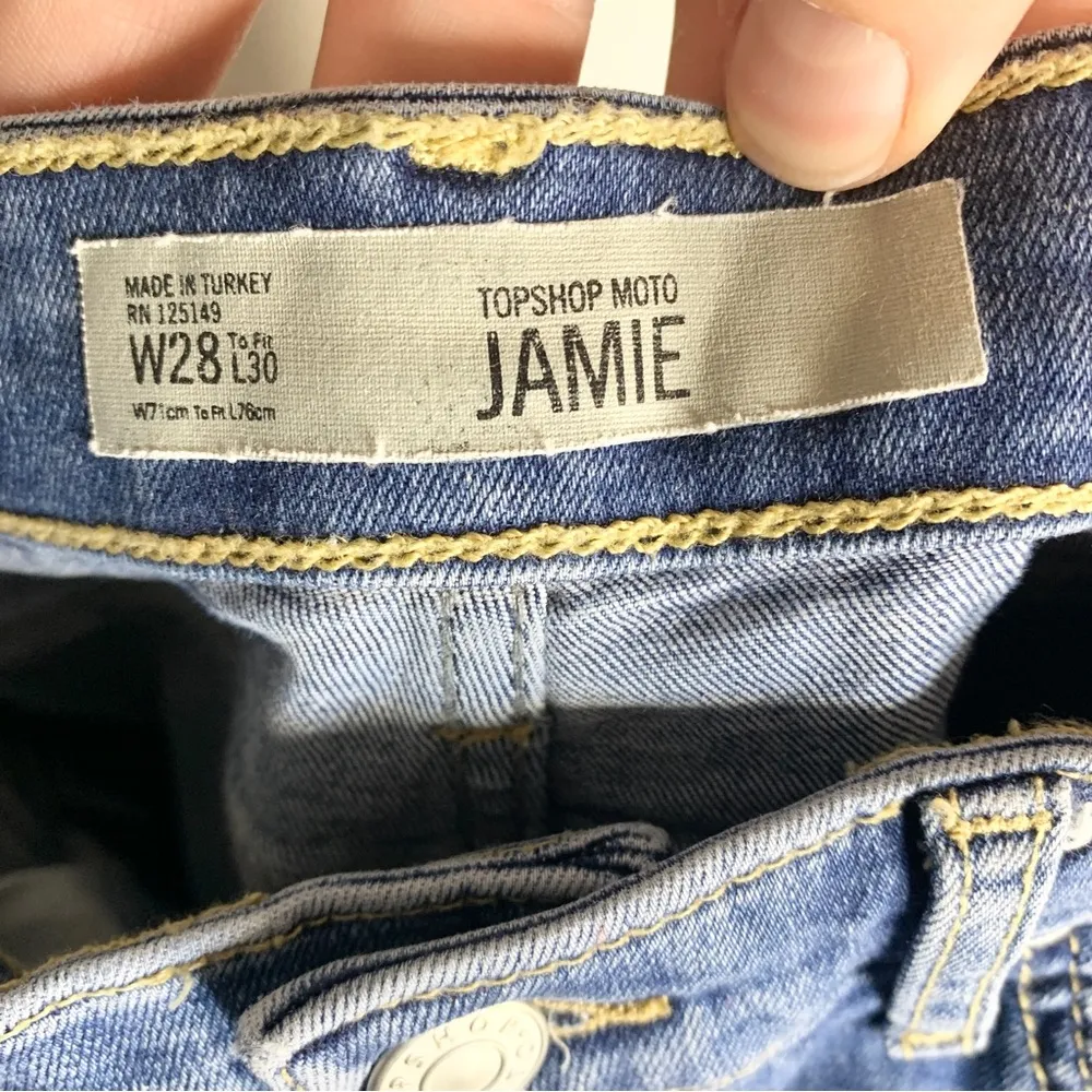 TopShop Moto Jamie Embroidered Southwestern Skinny Jeans Size 28 - Image 12