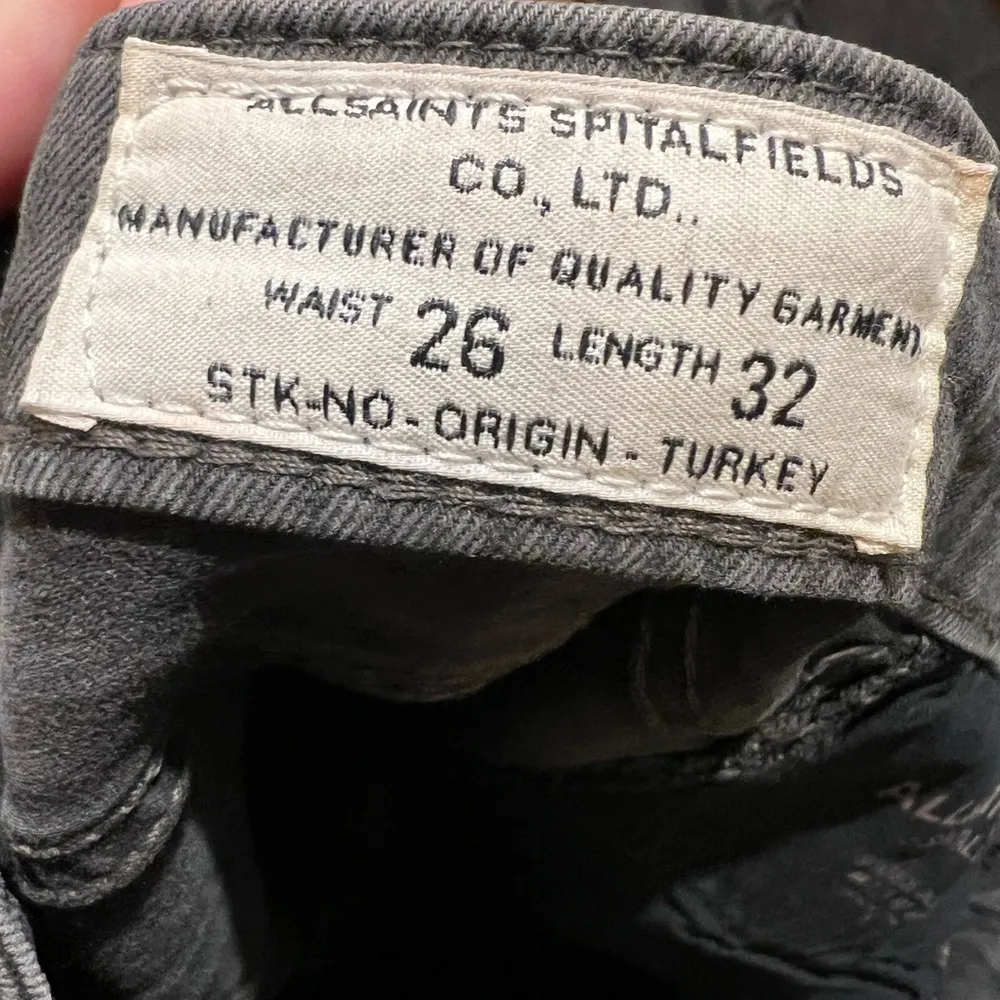 All Saints Gray Skinny Jeans Sleek Modern Fit - Image 6