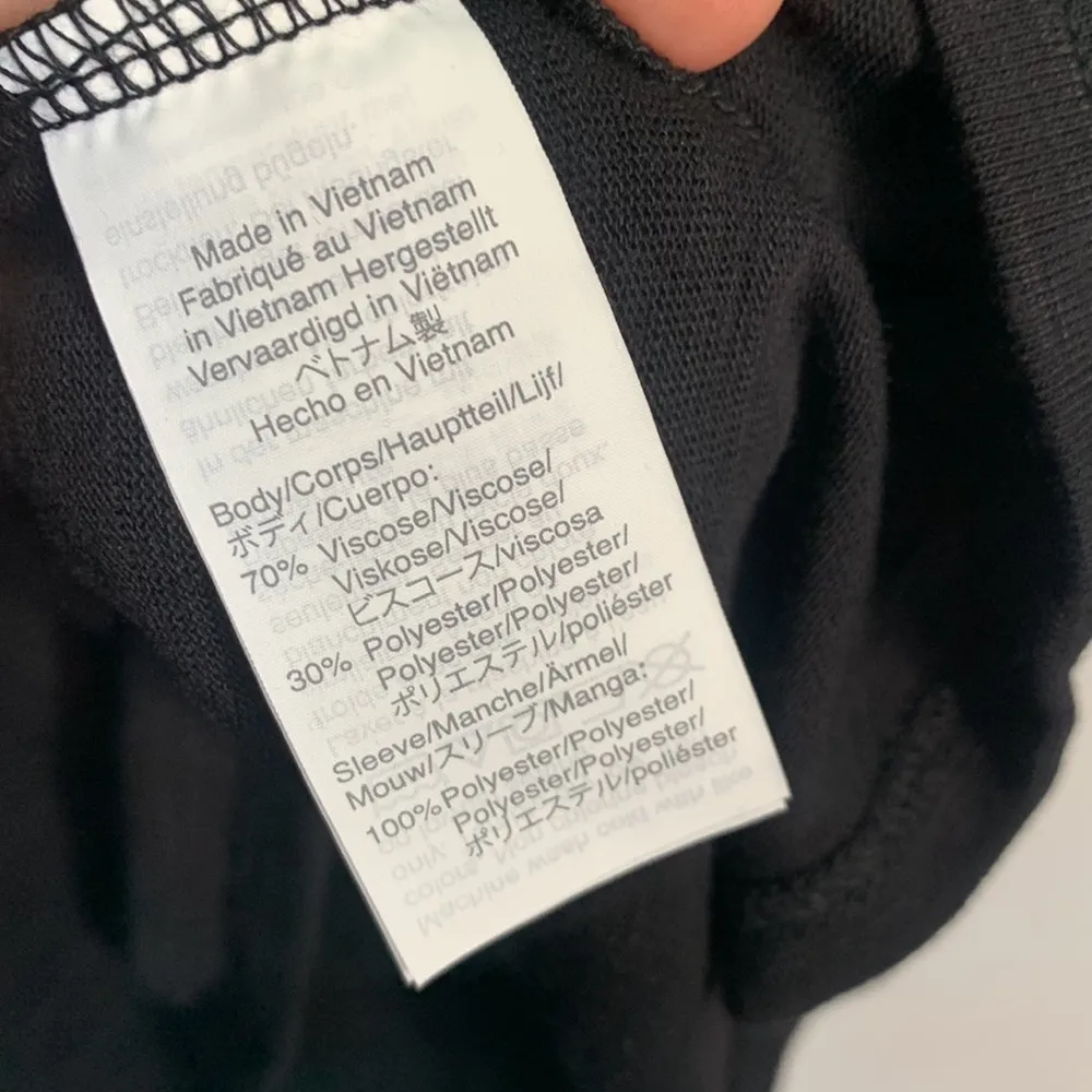 J. Crew Women’s Black Square-neck top with plaid sleeves New with Tag Sz S - Image 7