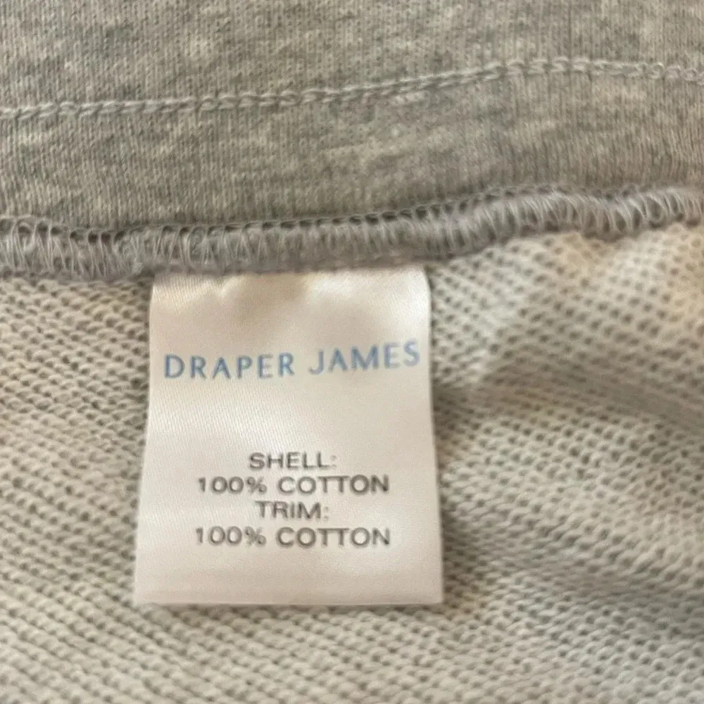 Women’s Draper James Natalie sweatpants in Viola gray embroidered floral XXL - Image 6