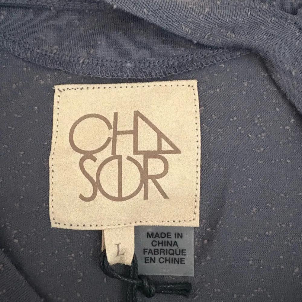 Chaser  Flecked Grey Long Sleeve Silk Viscose Blend Size Large NWT‎ - Image 4