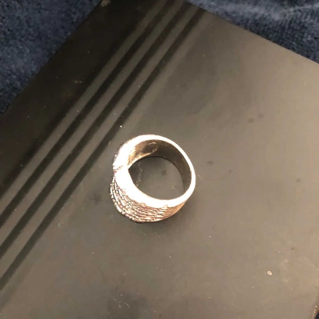 Premier jewelry silver lines ring. Size 8 - Image 4