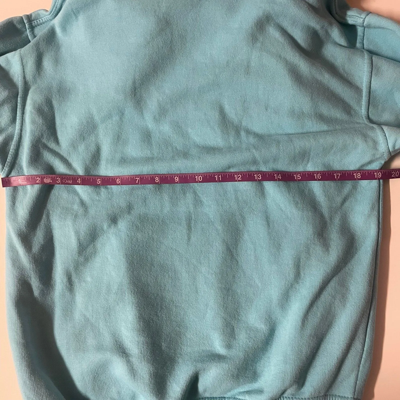 Luxe Apparel Inc. Aqua Nassau Bahamas Hoodie Size S GUC Blue - Image 6