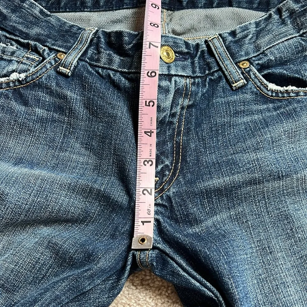 “A” Pocket Distressed Boot Cut Jeans   Size 29 - Image 5