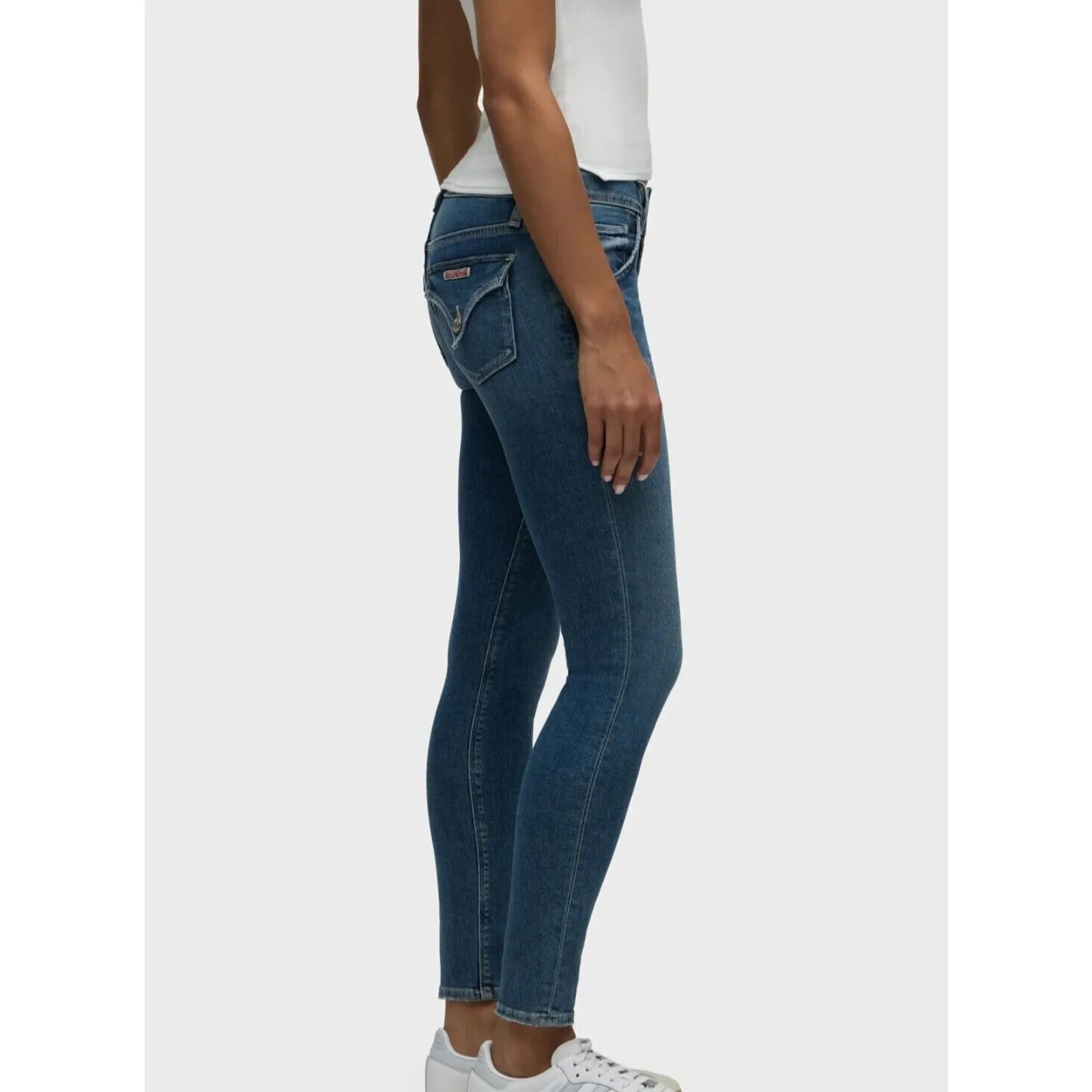 Hudson Collin Skinny Jeans Mid Rise 12" Leg Opening Women's Blue Size 29 - Image 8