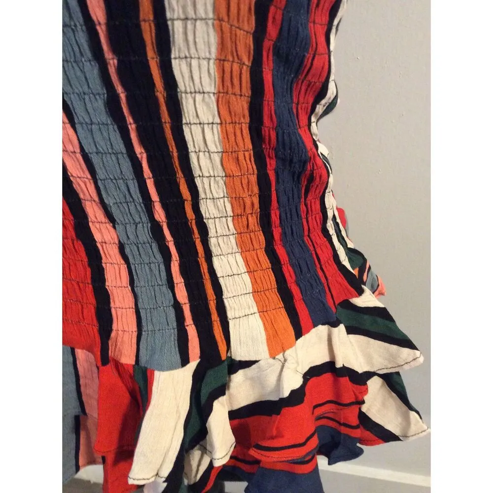 New NWT Olivaceous Strapless Striped Top Small S - Image 4