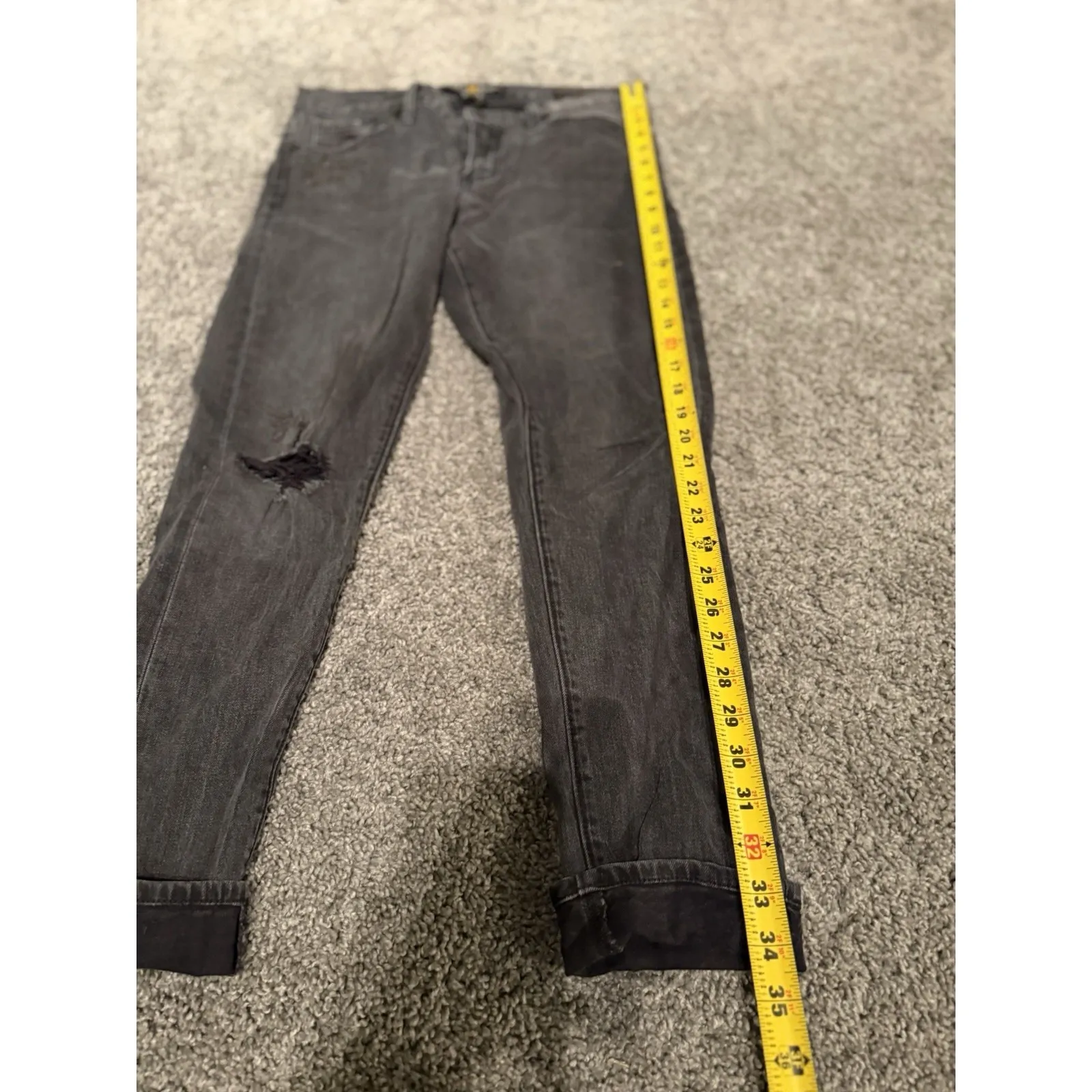 Lucky Brand Sienna Slim Boyfriend Distressed Embroidered Women's Size 4/27 - Image 4