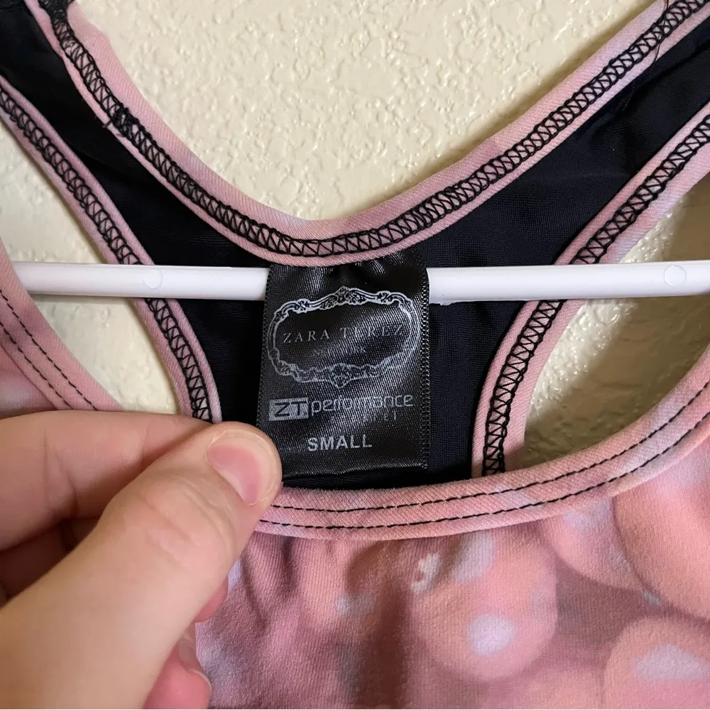 Zara Terez Women’s Pink and Black Sports Bra Size Small - Image 3