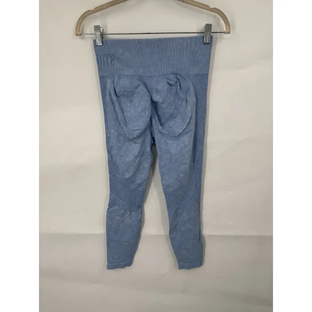 Gym Minute Seamless Legging Women Large Blue Athletic Workout Yoga‎ - Image 2