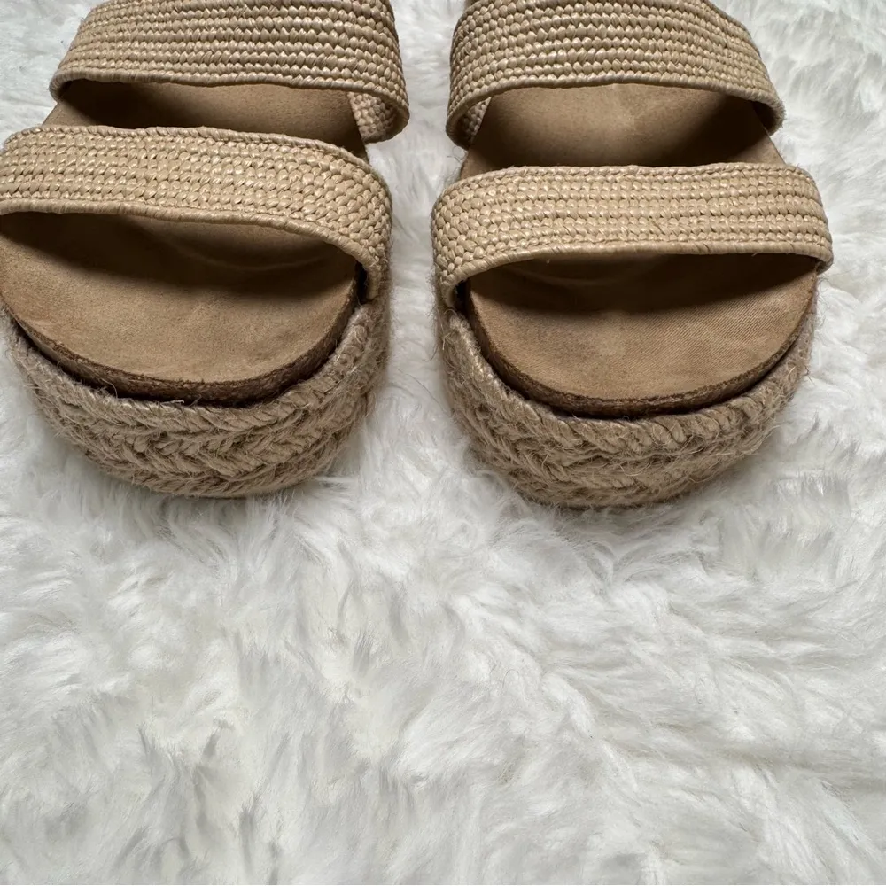 Esprit Tan Gigi Platform Espadrille Ankle Strap Sandals Size 6 - Image 3