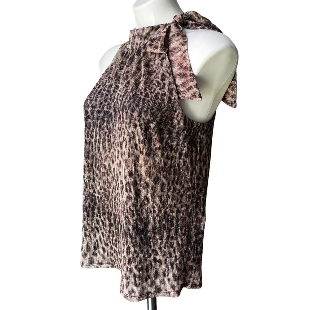 NWT, INC INTERNATIONAL CONCEPTS Animal-Print Tie-Neck Halter Top, - Image 8