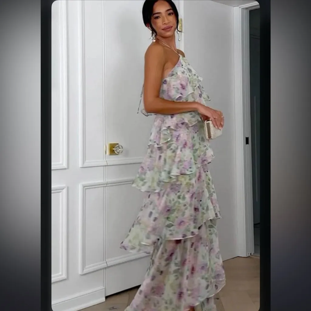 Elliatt Mirabelle Floral Tiered Georgette Halter - Image 3