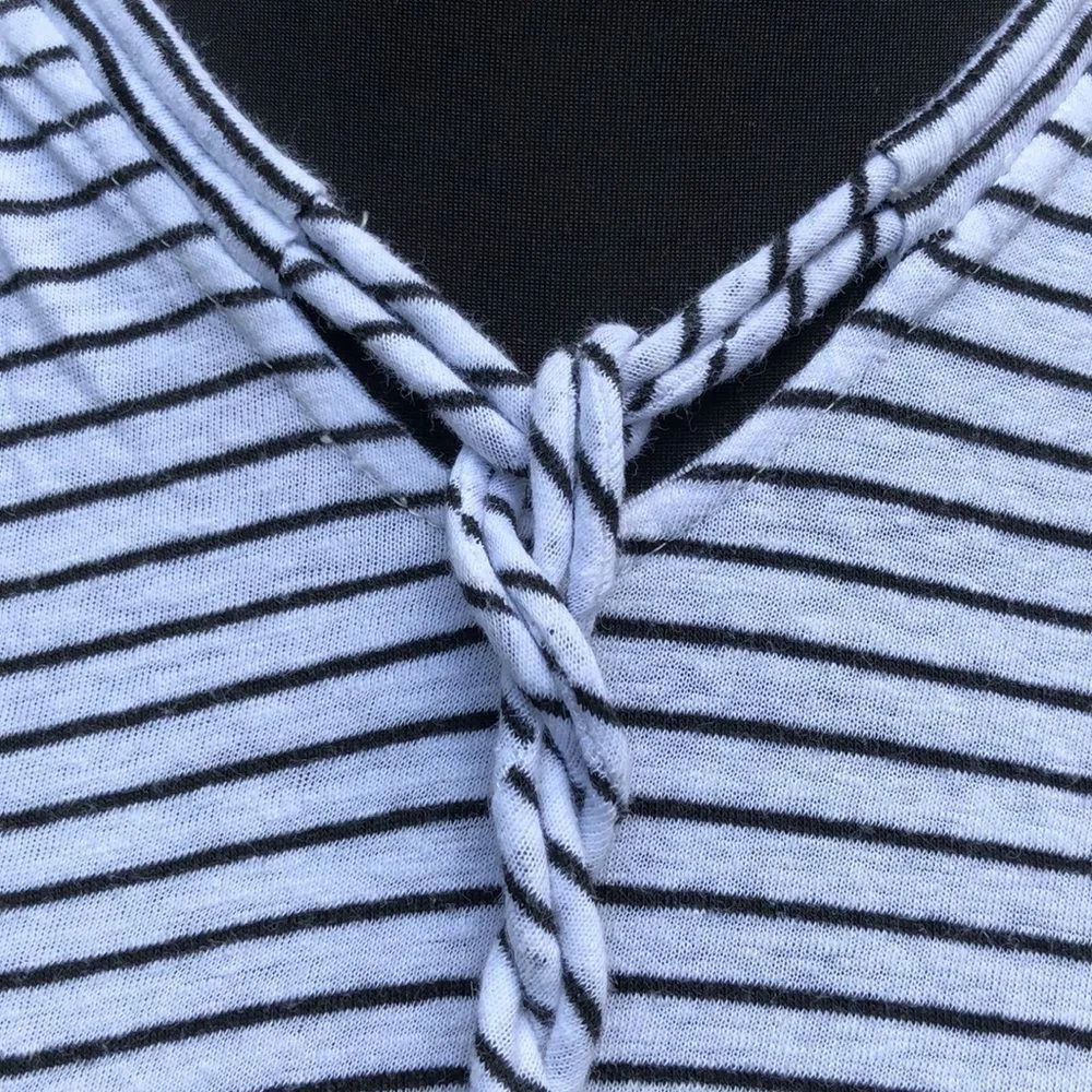 Skies Are Blue Sleeveless Striped Crop Top S - Image 4