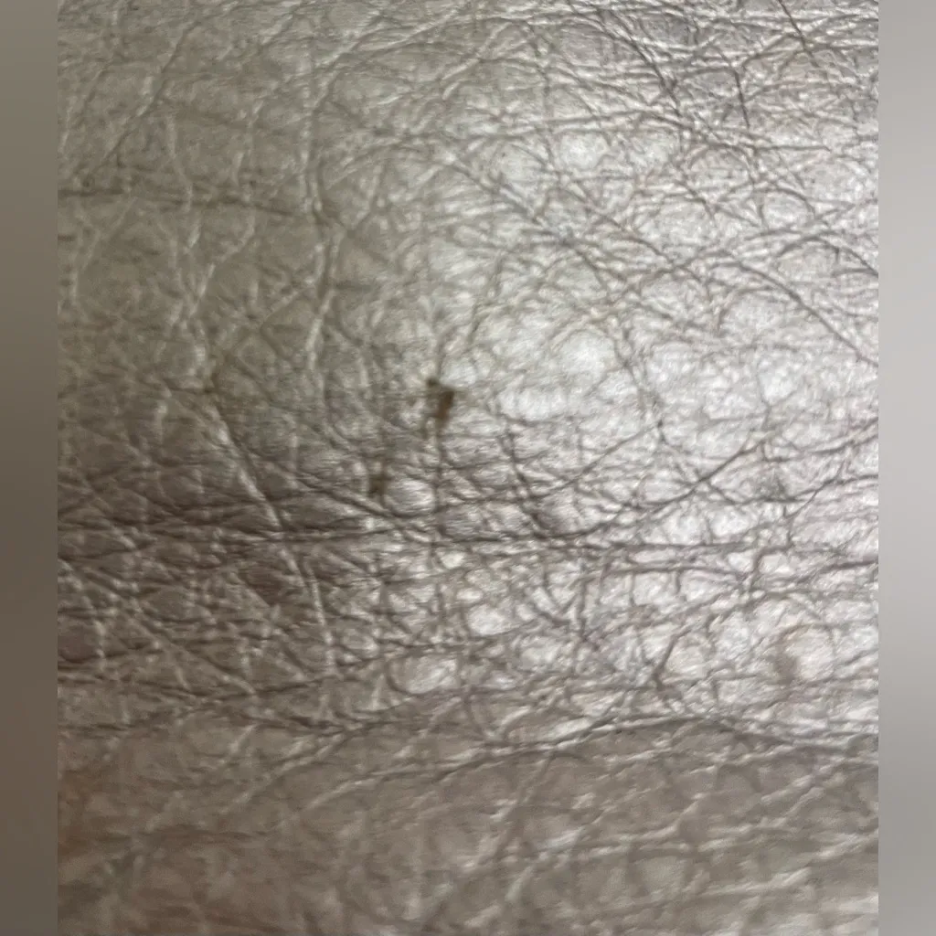 COACH  Quinn Gray Leather Chain Strap Zipper Closure Crossbody Bag; 4” x 6” - Image 7