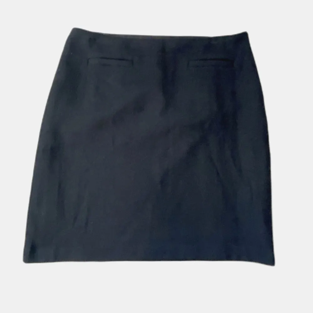 TALBOTS Wool Blend Black Pencil Skirt Womens 12 Academia Preppy Office Classic - Image 2