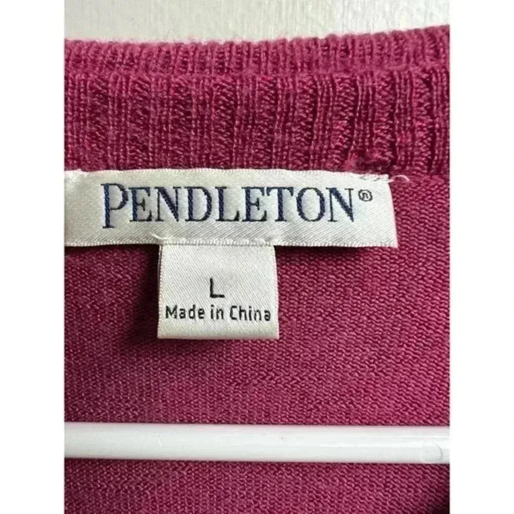 Pendleton 100% Merino Wool Long Sleeved‎ Sweater - Image 9