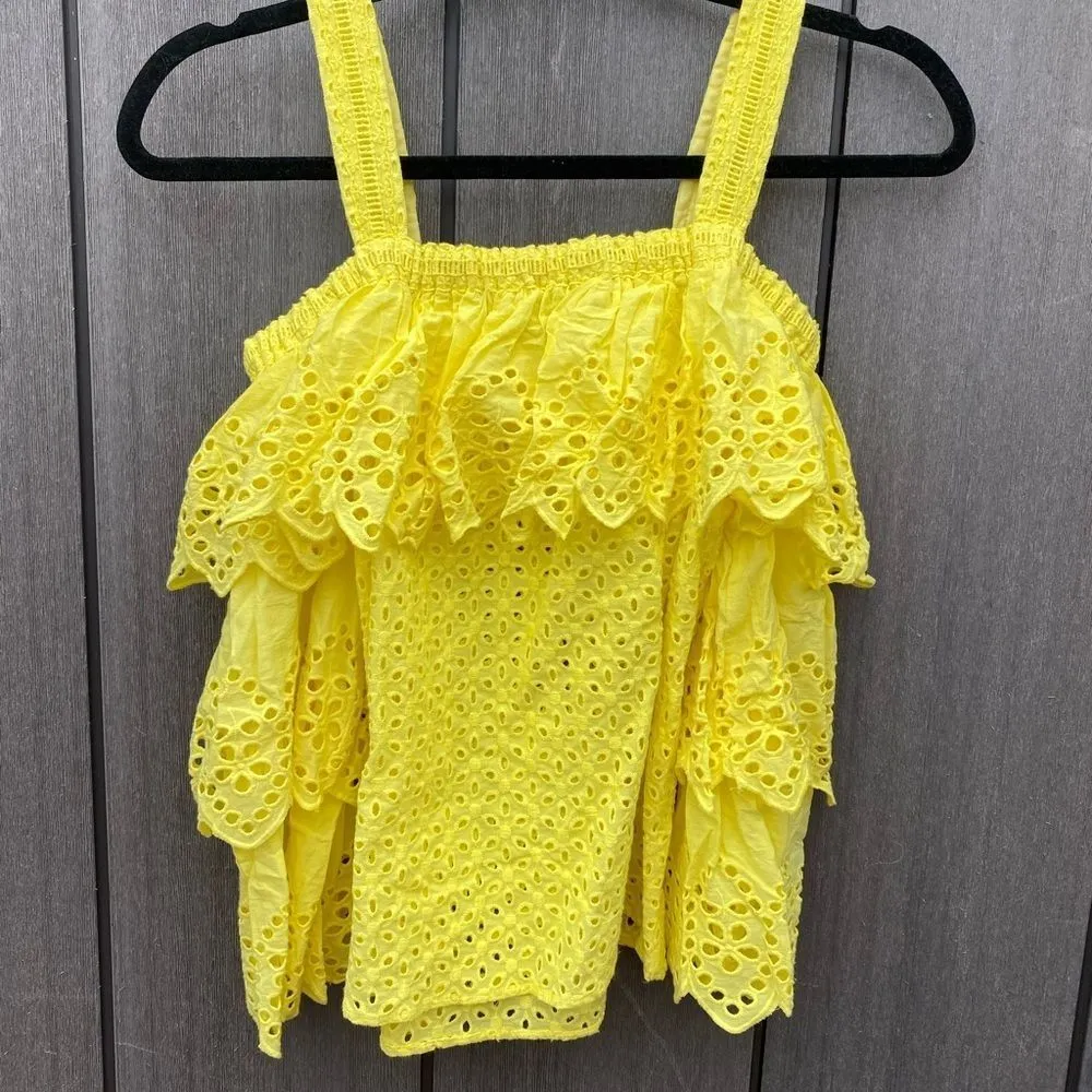 Endless Rose  Cold Shoulder Eyelet Top - Image 6