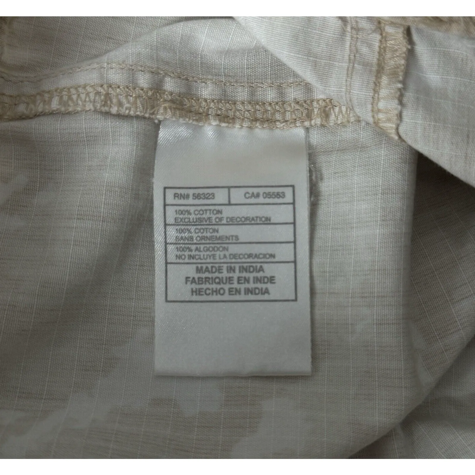 Nike Pants Womens XS Beige White Camo Capri Pants‎ Casual Utility Streetwear - Image 8