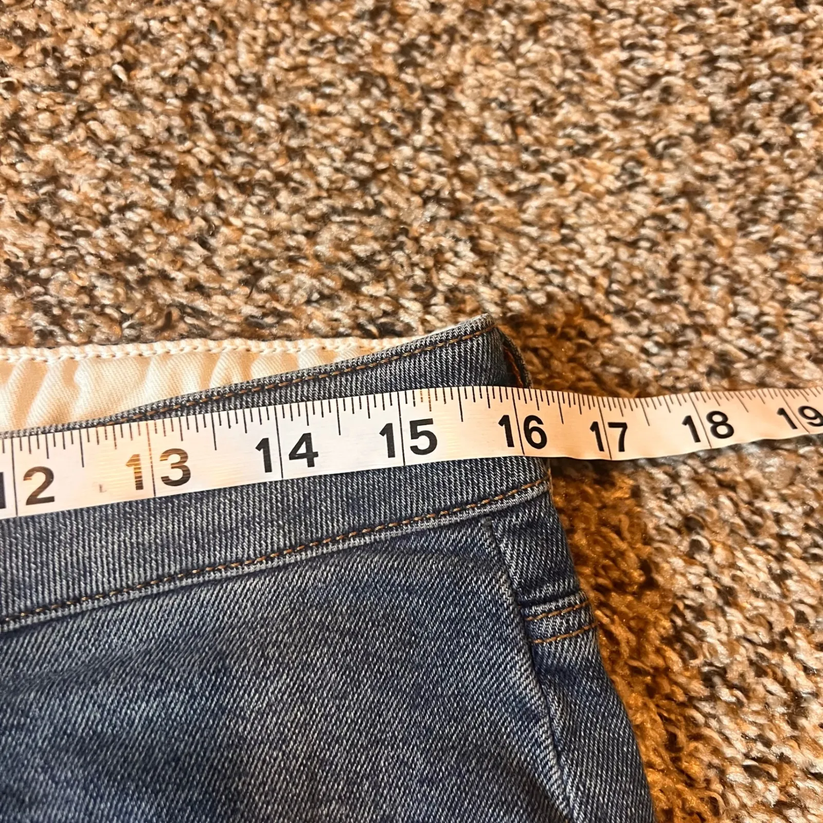 REMO key Distressed Boyfriend‎ Jeans W32 Blue Denim Rips Cuffed Casual Size 32 - Image 4