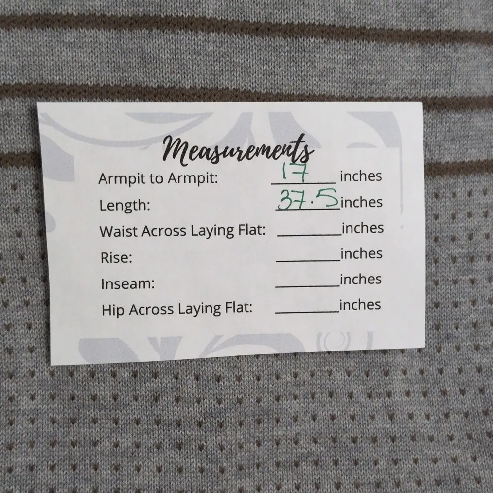 PrAna Mariette Dress Gray Hooded V-Neck Striped Sweater Size M - Image 9