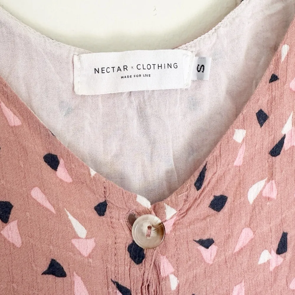 Nectar Clothing  Mini Button Dress Small - Image 3