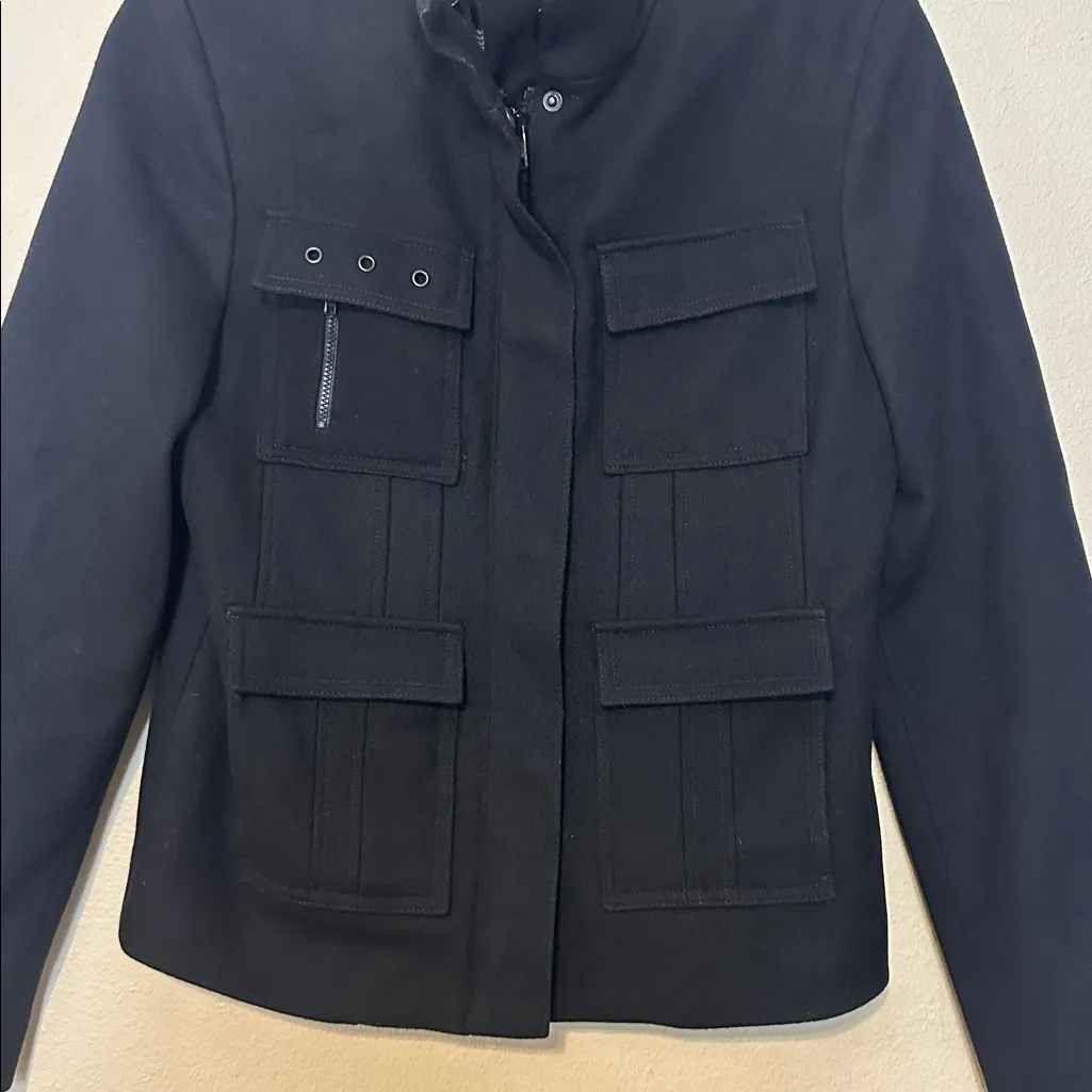 Club Monaco Black wool Utility jacket Size‎ Small - Image 4