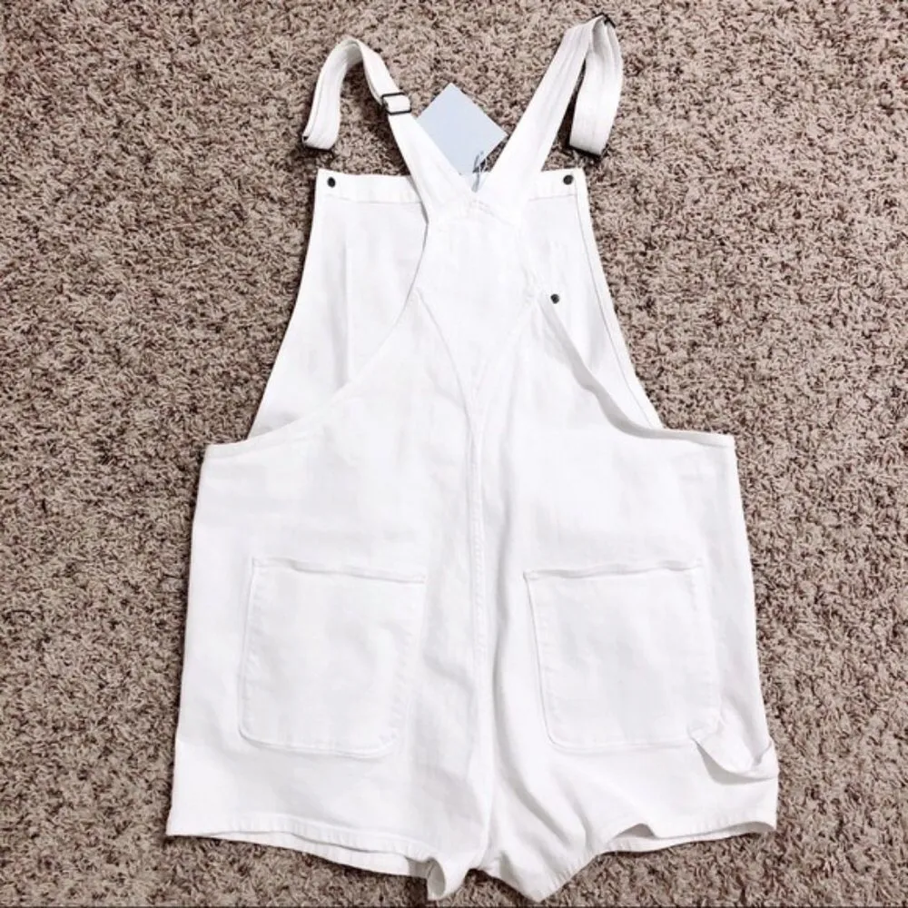 Frame Shorts Overalls White Romper Le Garçon Size XL New w/Tag - Image 9